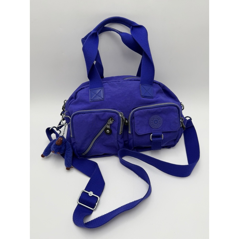 Blue Kiplinger 8 Pockets Adjustable Strap Shoulder Bag
